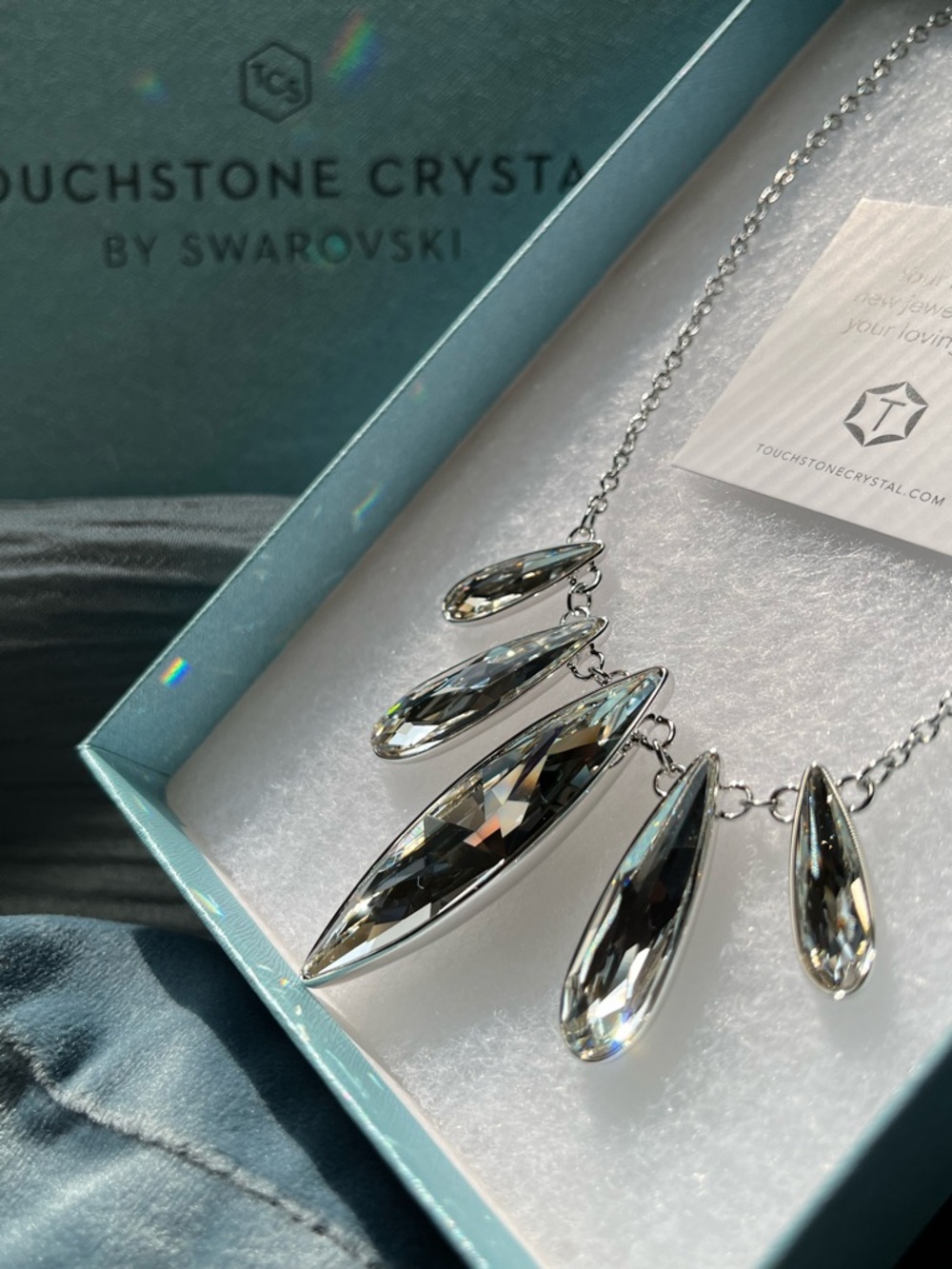 Swarovski TSC Navette Necklace BNIB $139 RT value - Picture 5 of 14